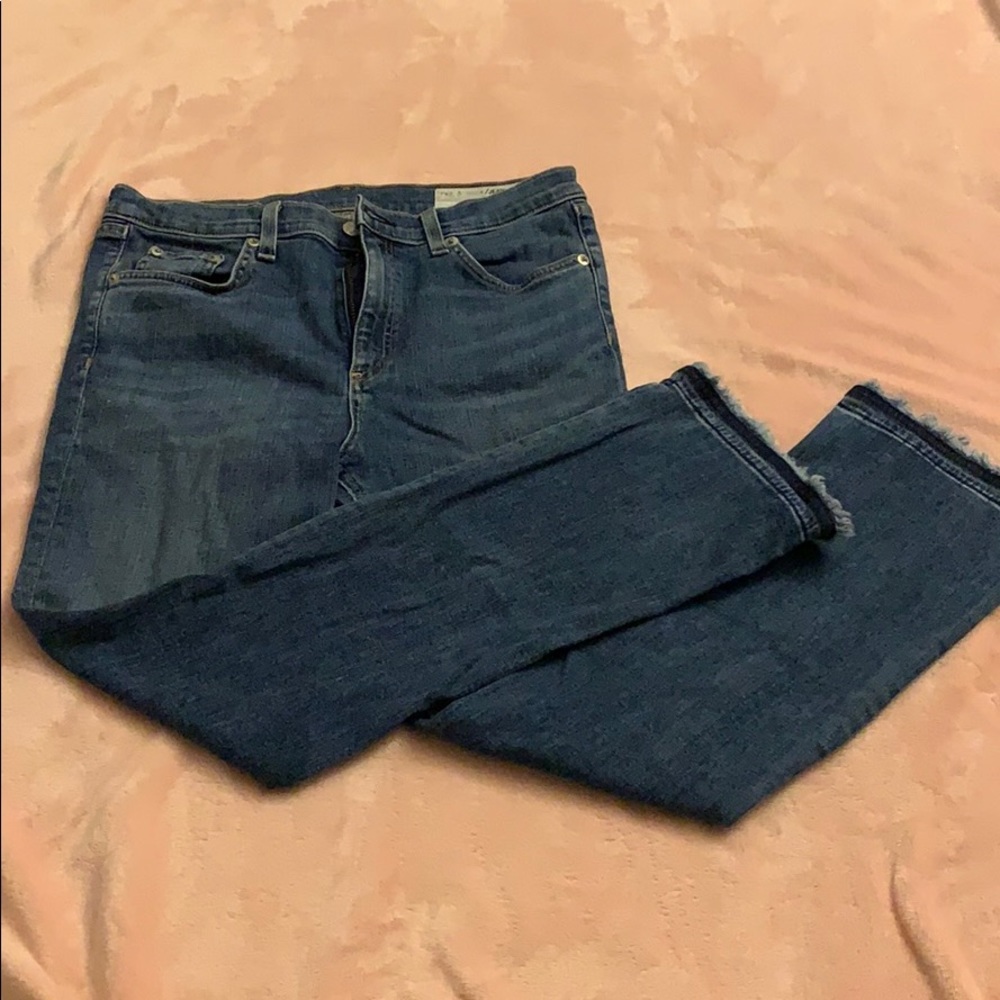 rag & bone bootcut frayed jeans